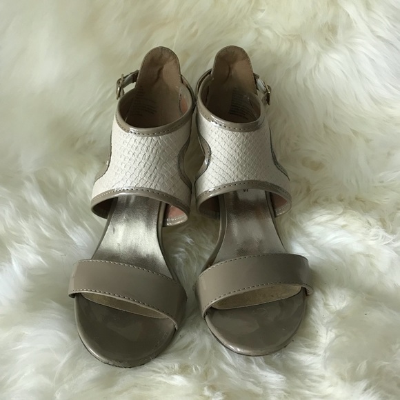 Attitude Patent Strappy Sandals, Size 7M - Picture 3 of 6